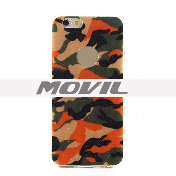 NP-2363 Color del camuflaje de TPU para iPhone 6-0